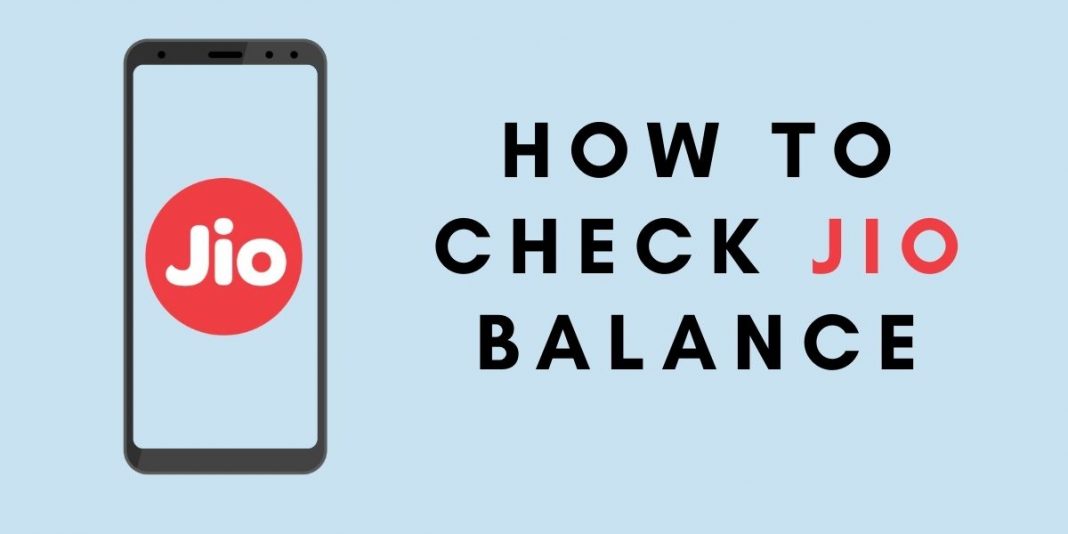 How to check jio balance